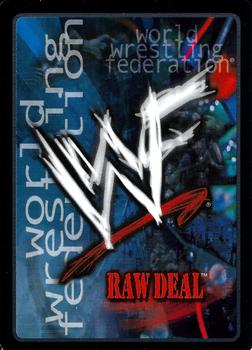2002 Comic Images WWF Raw Deal:  Mania #105 Can You Dig It, Sucka? Back