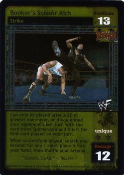 2002 Comic Images WWF Raw Deal:  Mania #106 Booker's Scissor Kick Front