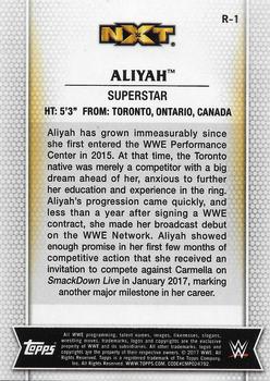 2017 Topps WWE Women's Division #R-1 Aliyah Back
