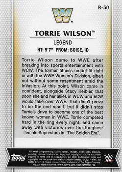 2017 Topps WWE Women's Division #R-50 Torrie Wilson Back