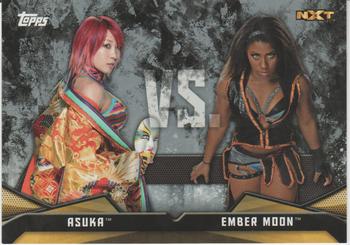 2017 Topps WWE Women's Division - Rivalries Silver #RV-15 Asuka / Ember Moon Front