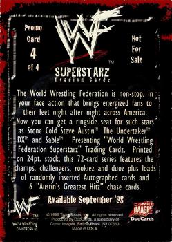 1998 Comic Images WWF Superstarz - Promos #4 Dude Love / Stone Cold Steve Austin Back