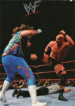 1998 Comic Images WWF Superstarz - Promos #4 Dude Love / Stone Cold Steve Austin Front