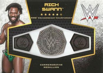 2017 Topps WWE Then Now Forever  - Commemorative Championship Medallion #NNO Rich Swann Front