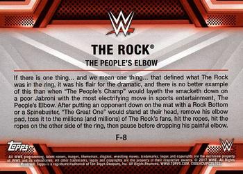 2017 Topps WWE Then Now Forever  - Finishers and Signature Moves #F-8 The Rock Back