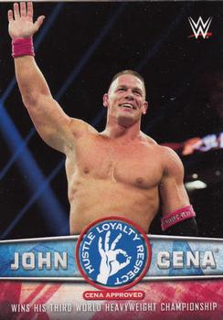 2017 Topps WWE Then Now Forever  - John Cena Tribute (Part 4) #33 John Cena - Wins his Third World Heavyweight Championship Front