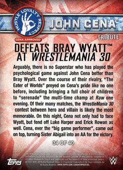 2017 Topps WWE Then Now Forever  - John Cena Tribute (Part 4) #34 John Cena - Defeats Bray Wyatt at WrestleMania 30 Back