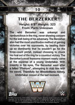 2017 Topps Legends of WWE - Bronze #10 The Berzerker Back