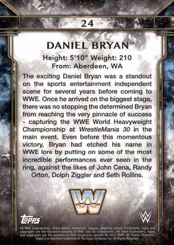 2017 Topps Legends of WWE - Bronze #24 Daniel Bryan Back