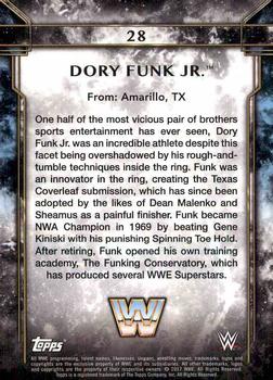 2017 Topps Legends of WWE - Bronze #28 Dory Funk Jr. Back