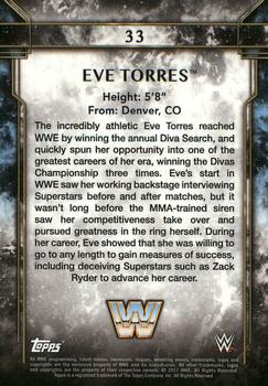 2017 Topps Legends of WWE - Bronze #33 Eve Torres Back