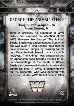 2017 Topps Legends of WWE - Bronze #36 George The Animal Steele Back