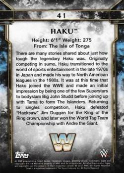 2017 Topps Legends of WWE - Bronze #41 Haku Back