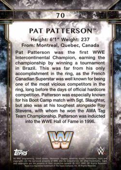 2017 Topps Legends of WWE - Bronze #70 Pat Patterson Back