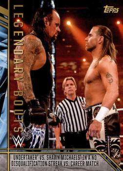 2017 Topps Legends of WWE - Legendary Bouts #8 Undertaker vs. Shawn Michaels in a No Disqualification Streak vs. Career Match - WrestleMania XXVI Front