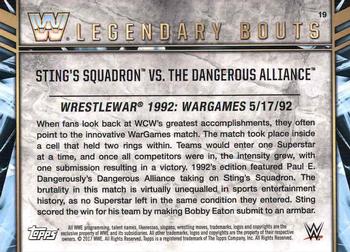 2017 Topps Legends of WWE - Legendary Bouts #19 Sting’s Squadron vs. The Dangerous Alliance - WrestleWar 1992: WarGames Back