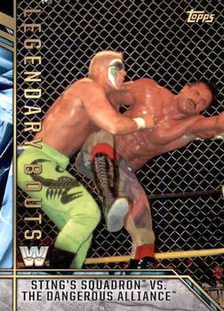2017 Topps Legends of WWE - Legendary Bouts #19 Sting’s Squadron vs. The Dangerous Alliance - WrestleWar 1992: WarGames Front
