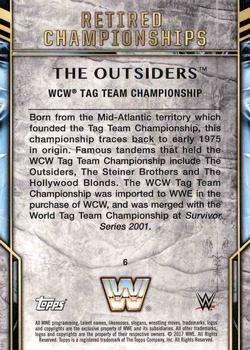 2017 Topps Legends of WWE - Retired Titles #6 The Outsiders Back