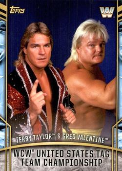 2017 Topps Legends of WWE - Retired Titles #7 Terry Taylor / Greg Valentine Front