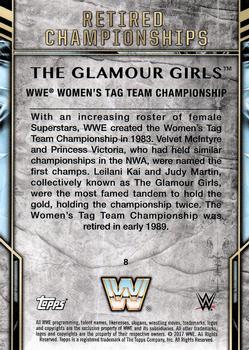2017 Topps Legends of WWE - Retired Titles #8 The Glamour Girls Back