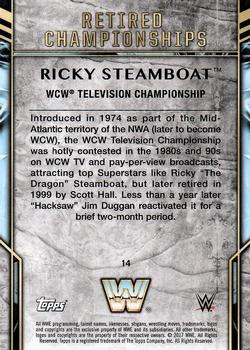2017 Topps Legends of WWE - Retired Titles #14 Ricky Steamboat Back