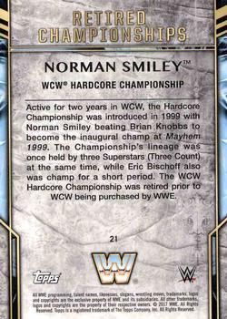 2017 Topps Legends of WWE - Retired Titles #21 Norman Smiley Back