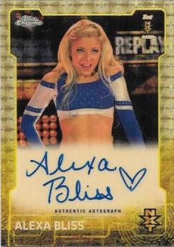 2015 Topps Chrome WWE - NXT Autographs SuperFractor #NNO Alexa Bliss Front