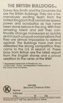 1987 Circle K WWF Supermatch #19 The British Bulldogs Back