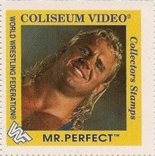 1993 Coliseum Video WWF Superstar Collectors Stamps #NNO Mr. Perfect Front