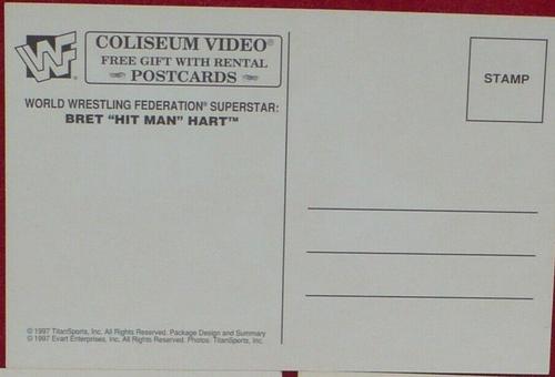 1993 Coliseum Video WWF Postcards #NNO Bret 