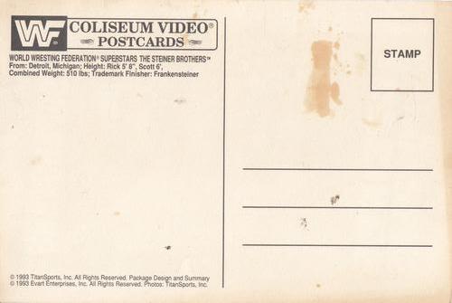 1993 Coliseum Video WWF Postcards #NNO The Steiner Brothers Back