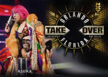 2018 Topps WWE Road To Wrestlemania - NXT TakeOver: Orlando 2017 Mat Relics #MR-AS Asuka Front