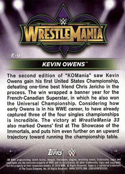 2018 Topps WWE Road To Wrestlemania - Wrestlemania 34 Roster #R-9 Kevin Owens Back