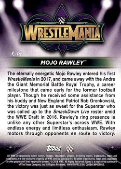 2018 Topps WWE Road To Wrestlemania - Wrestlemania 34 Roster #R-14 Mojo Rawley Back