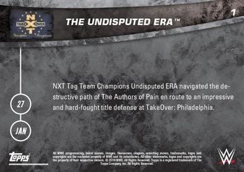 2018 Topps Now NXT #1 The Undisputed Era Back