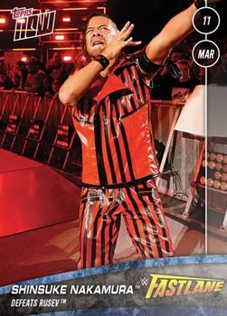 2018 Topps Now WWE #15 Shinsuke Nakamura Front