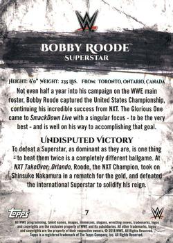 2018 Topps WWE Undisputed #7 Bobby Roode Back