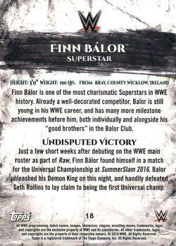 2018 Topps WWE Undisputed #18 Finn Bálor Back