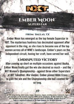 2018 Topps WWE Undisputed #49 Ember Moon Back