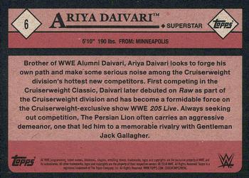 2018 Topps WWE Heritage #6 Ariya Daivari Back