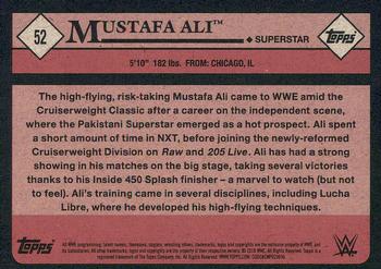 2018 Topps WWE Heritage #52 Mustafa Ali Back