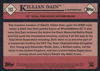 2018 Topps WWE Heritage #103 Killian Dain Back