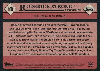 2018 Topps WWE Heritage #108 Roderick Strong Back