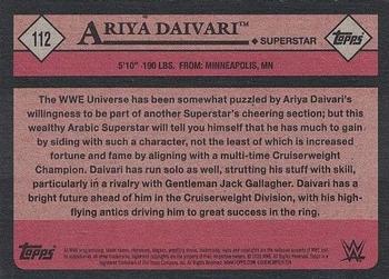 2018 Topps WWE Heritage #112 Ariya Daivari Back