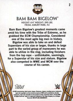 2018 Topps Legends of WWE #2 Bam Bam Bigelow Back