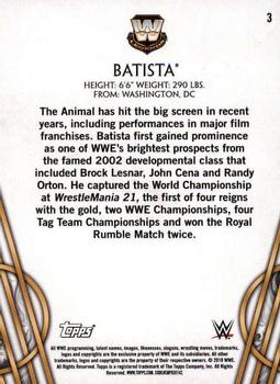 2018 Topps Legends of WWE #3 Batista Back