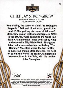 2018 Topps Legends of WWE #9 Chief Jay Strongbow Back