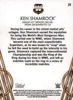 2018 Topps Legends of WWE #29 Ken Shamrock Back