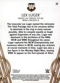 2018 Topps Legends of WWE #33 Lex Luger Back