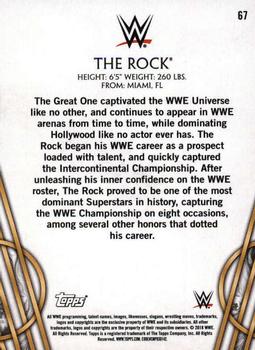 2018 Topps Legends of WWE #67 The Rock Back